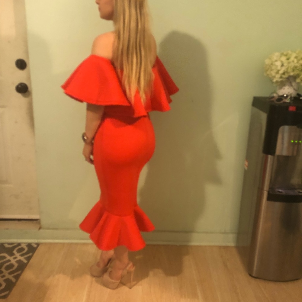 NEW RED DRESS never worn.,